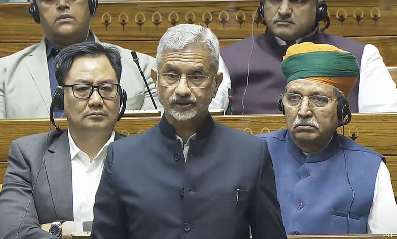 "Hindistan-Çin İlişkileri Son Zamanlarda İyileşti": S Jaishankar Parlamentoda